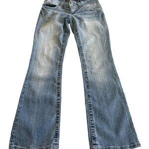 Grane Selma Low Rise Curvy Boot Blue Jeans Junior Sz 5 Short
